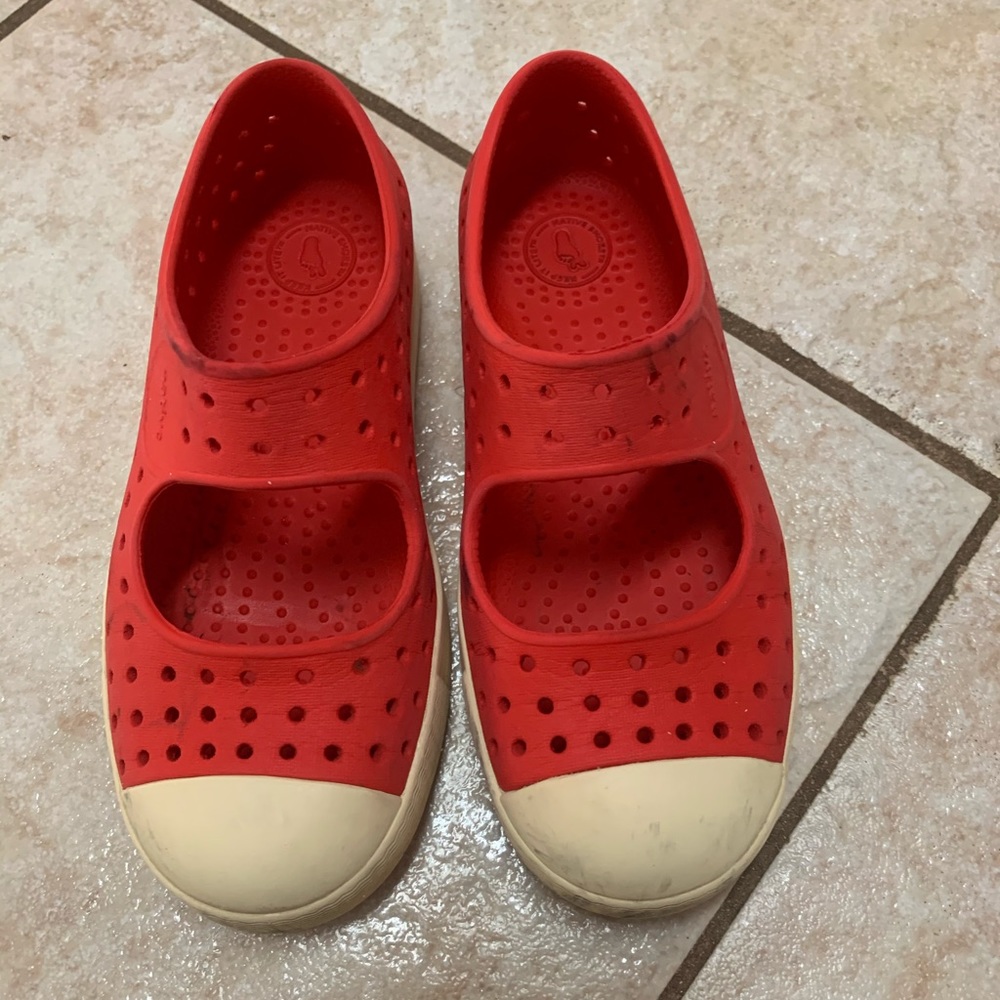 Red Mary Jane Native Shoes